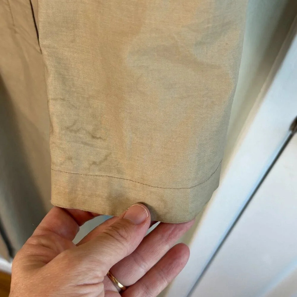 Burberry Trench Coat 10 Long Tan Cotton Nova Check‎ England - Picture 4 of 16